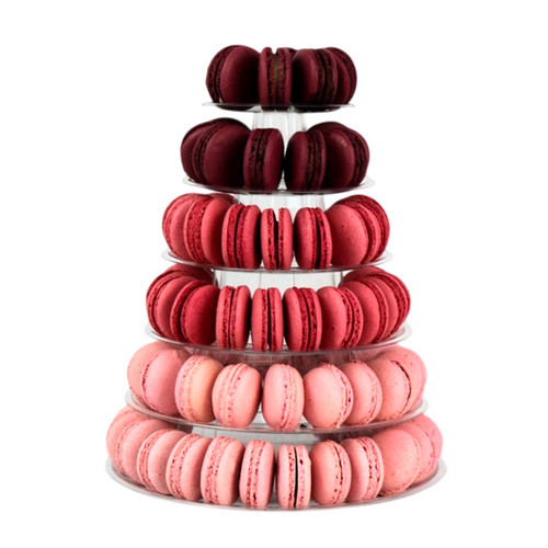 Torre Para Macarons Suporte Expositor Doces 6 Pisos em Oferta na Shopee