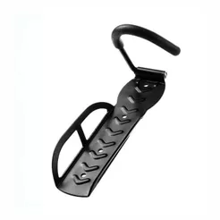 Suporte Vertical De Parede Para Bicicleta Com Gancho Preto
