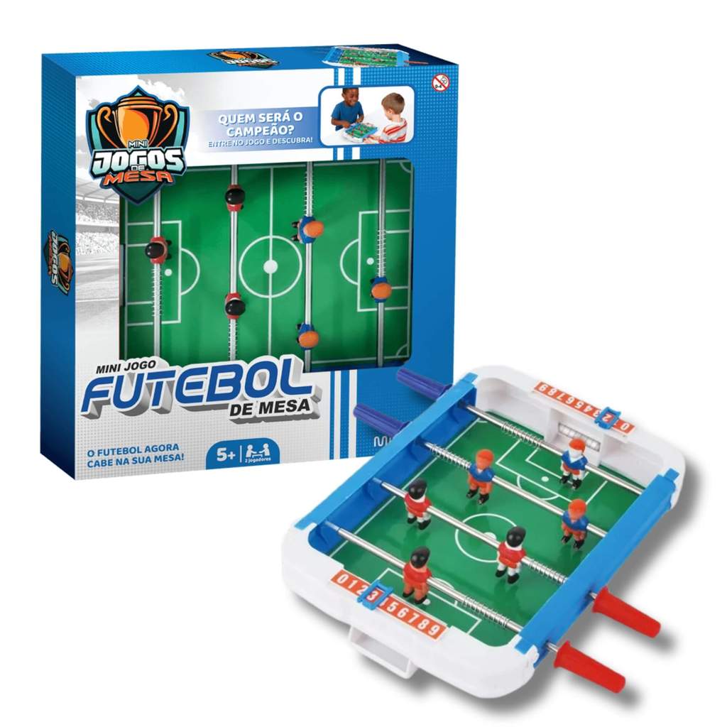 Brinquedo Infantil Mini Jogo de Futebol Portátil Multikids - BR2490