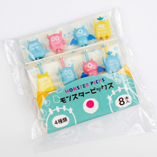 Garfos palitos petisco para lancheira monstrinhos kit cmo 8 unidades em Oferta na Shopee