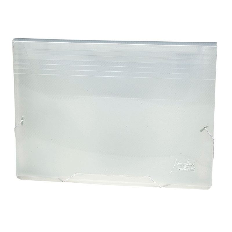 Pasta sanfonada oficio com 12 divisões Cristal Polibras em Oferta na Shopee