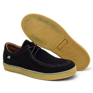 Sapato Casual Masculino Camurça Solado Crepe Confortável Estilo Wallabee Oxford Macio Antiderrapante