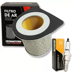 Kit Filtro de Ar + Vela de Ignição Cbx 250 Twister