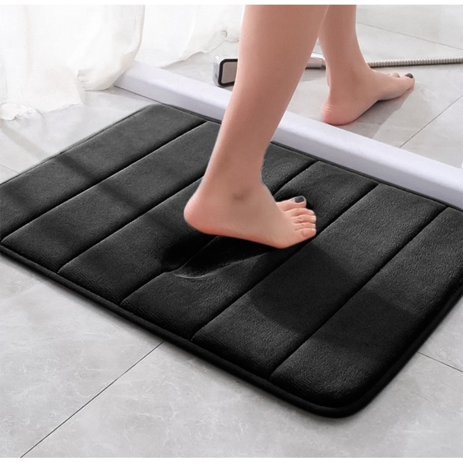 Tapete de Banheiro Decoração em Relevo Lavatório Banheiro Sala 60x40cm Secagem Rapido DMS em Oferta na Shopee