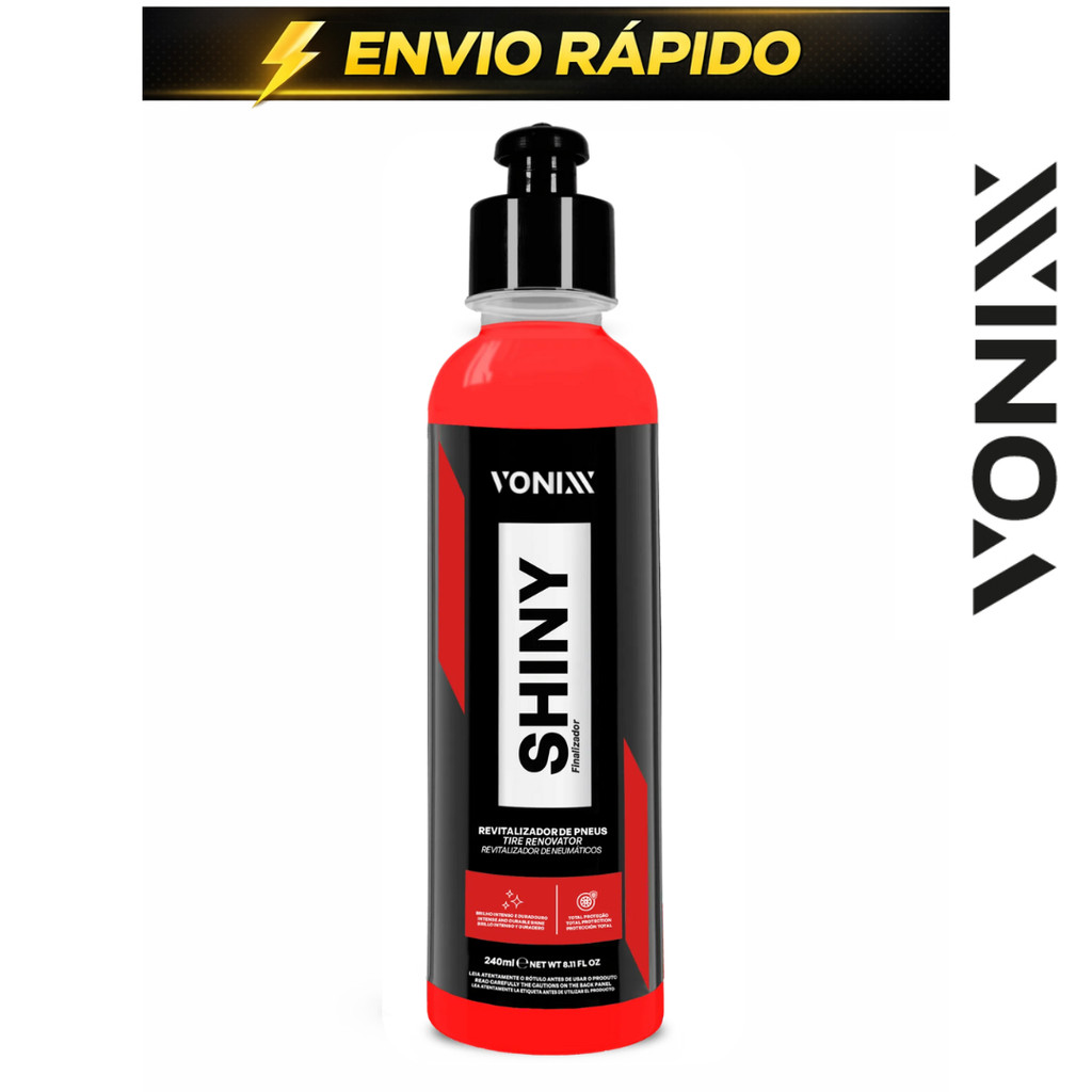 SHINY PNEU PRETINHO 500ML VONIXX em Oferta na Shopee