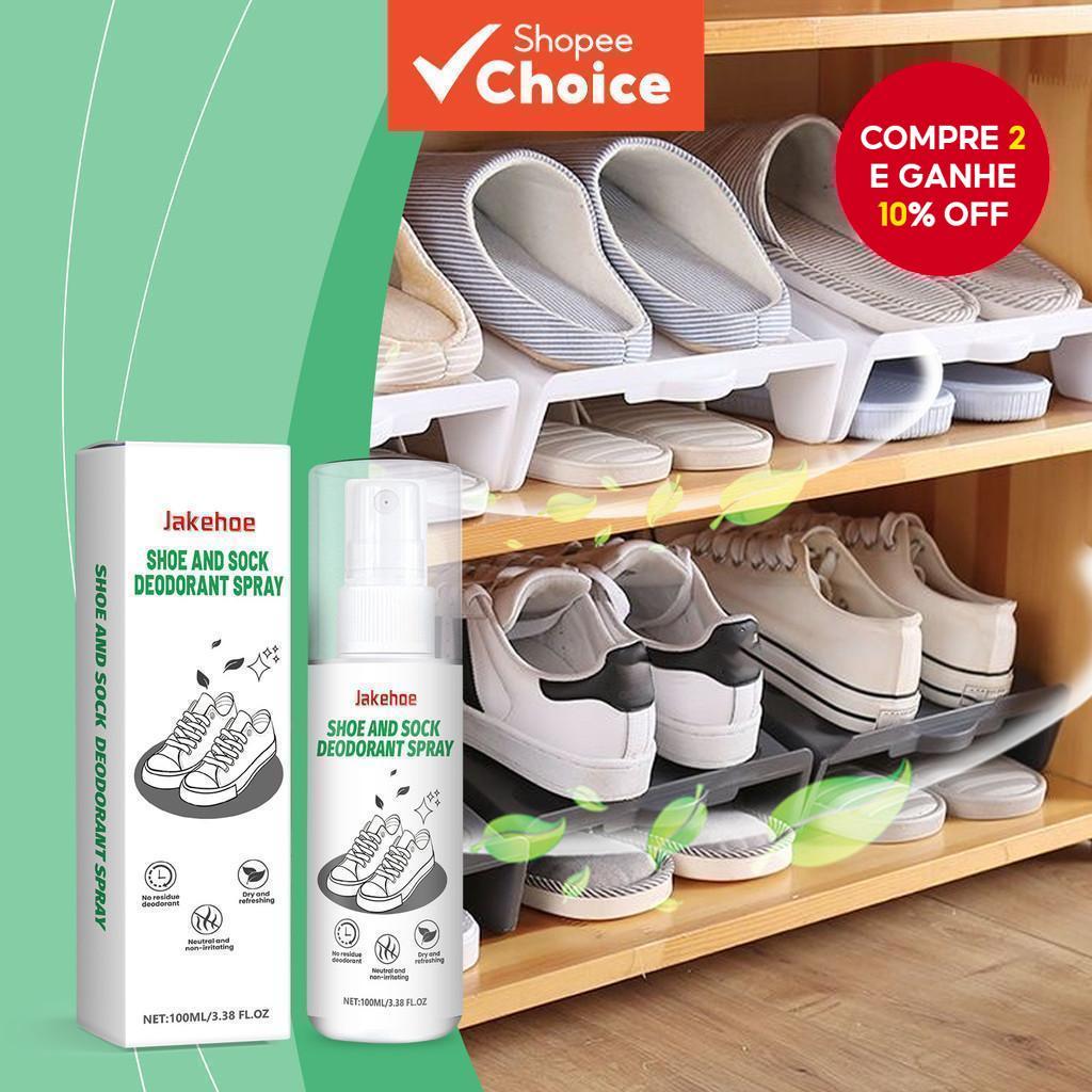 Spray Desodorante Para Sapatos 30ml Controle De Odores E Bactérias Nos Pés