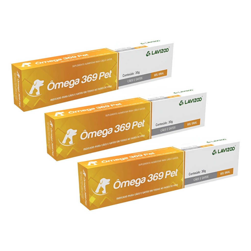 03 Omega 369 Pet Lavizoo Melhora Queda De Pelos Cães Gatos