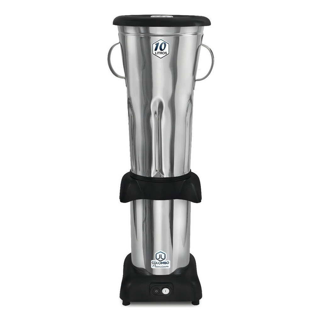 Liquidificador Industrial 10L Baixa Rotação JL Colombo Aço Inox Bivolt - Força Total para Açaí, Massas e Molhos