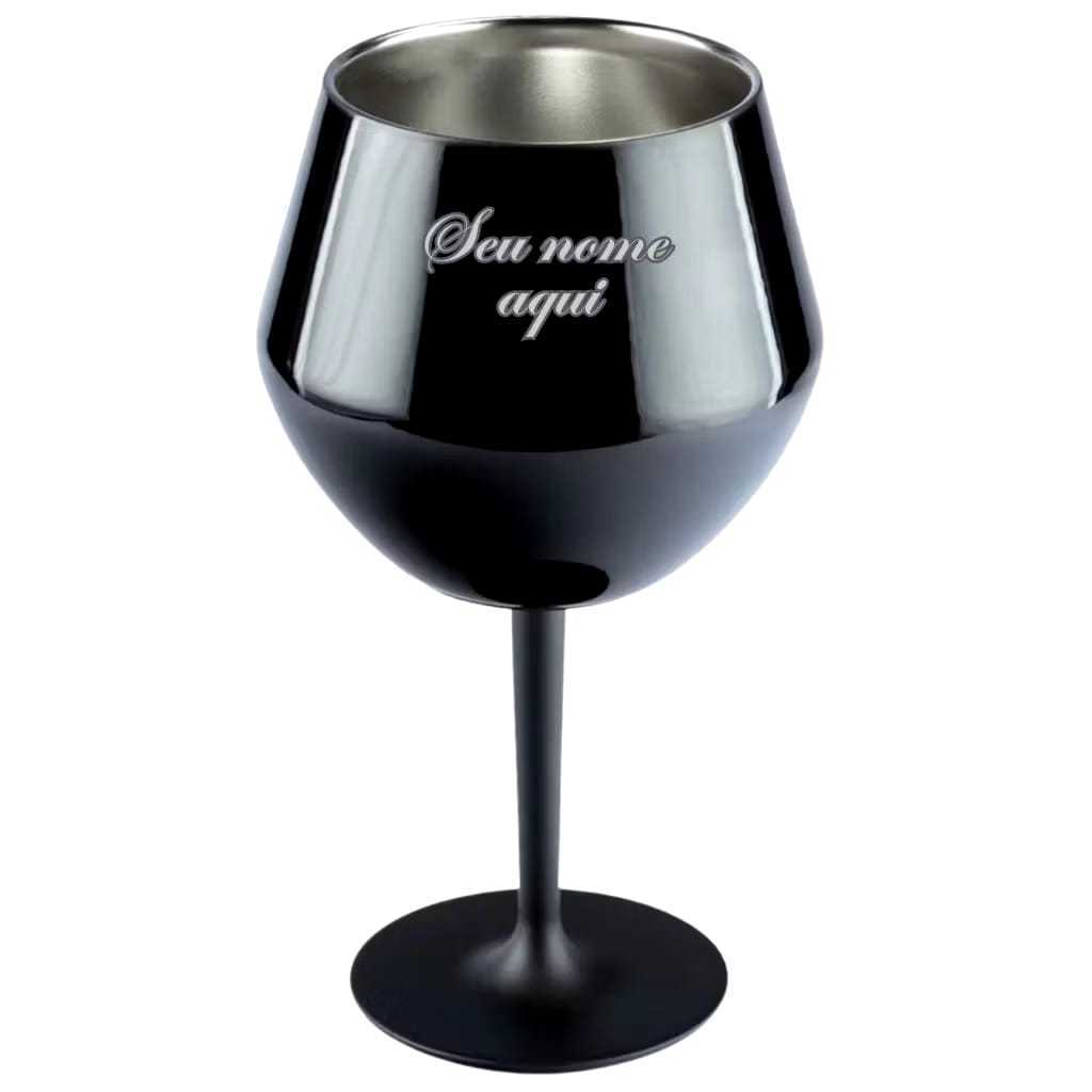 TAÇA PERSONALIZADA, 2 EM 1 , 414ML, INOX, COQUETEL, GIN, VINHOS