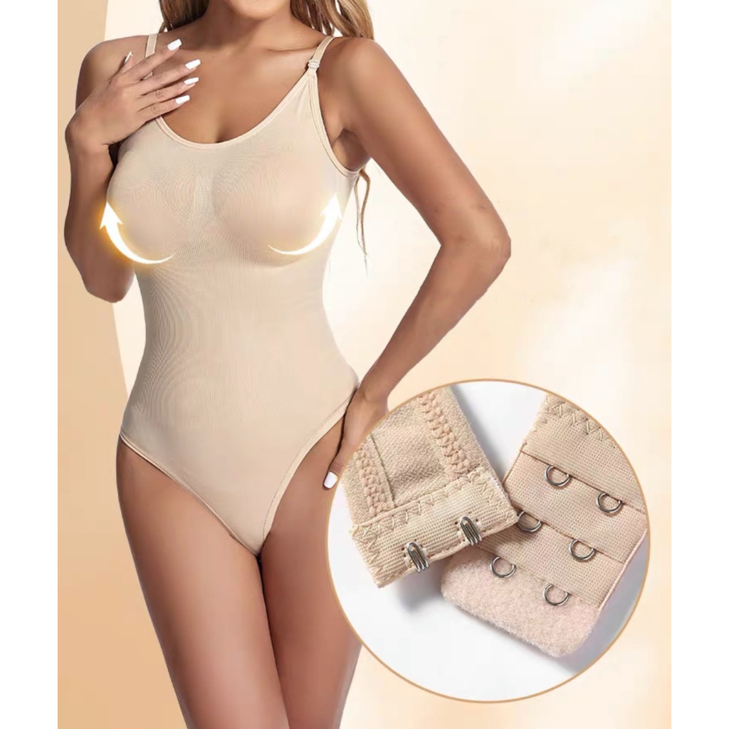 Body Modelador Feminino Tanga Fio Compressão Empina Bumbum