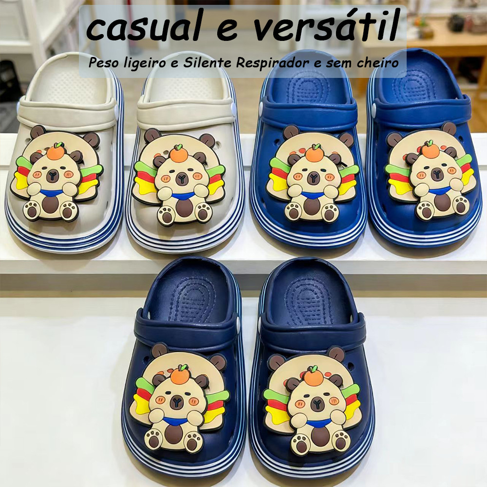 Babuche Feminino Leve Macio Confortável Antiderrapante com Acessórios charmosos casual caminhadas fabricado em EVA