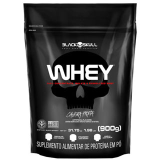 Whey Protein (WPI, WPC, WPH) - Refil 900g - Black Skull em Oferta na Shopee