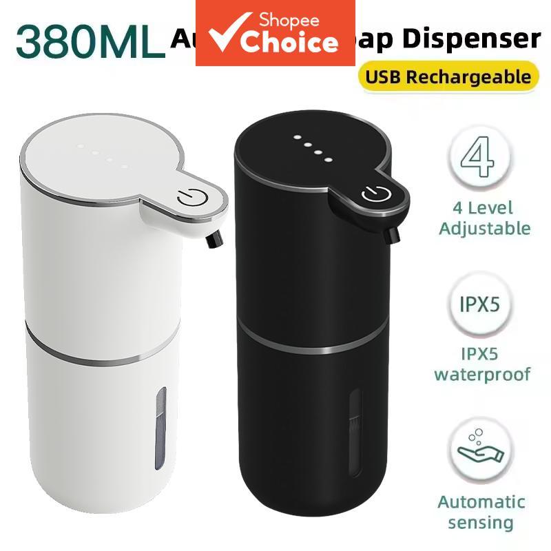 P18D 380ML Dispensador Automático de Sabão Líquido/Espuma com Sensor Automático Recarregável, Máquina de Lavar Mãos