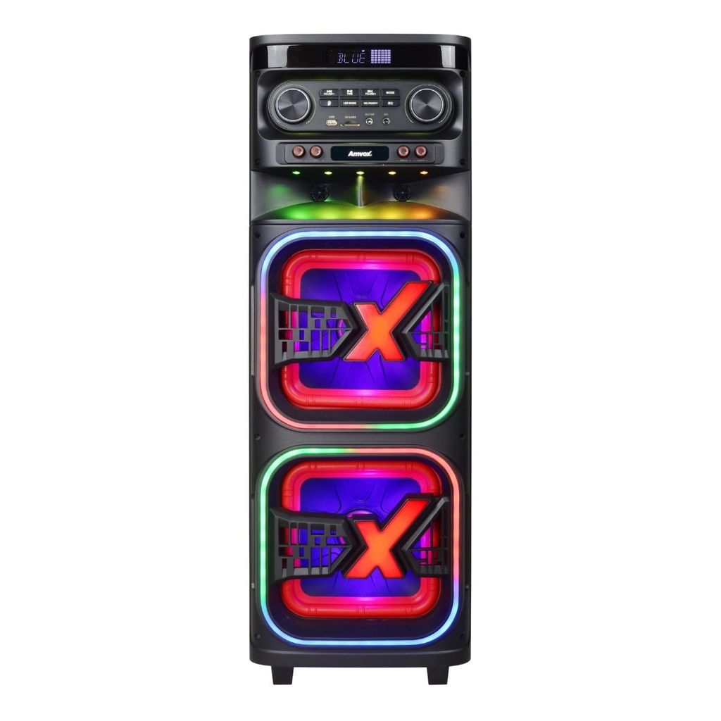 Torre de Som Amvox ATX 1508M Quadradinho 1500W RMS Bluetooth Bivolt Woofer de  8" em Oferta na Shopee