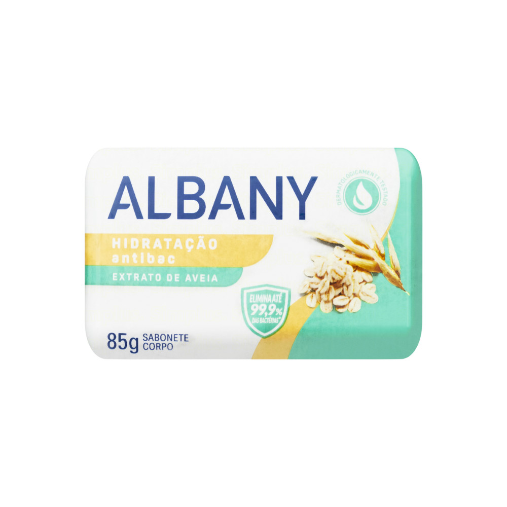 Sabonete Albany Antibac Branco 85g em Oferta na Shopee