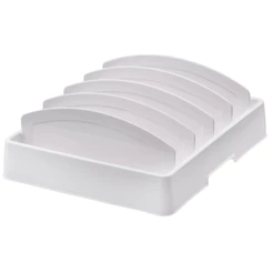 Organizador Para Tampas De Potes Com 5 Divisórias Branco Future