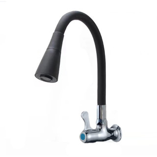 Torneira Cozinha Parede Preta Flexível Duplo Jato Cone 1/4 de Volta em Oferta na Shopee
