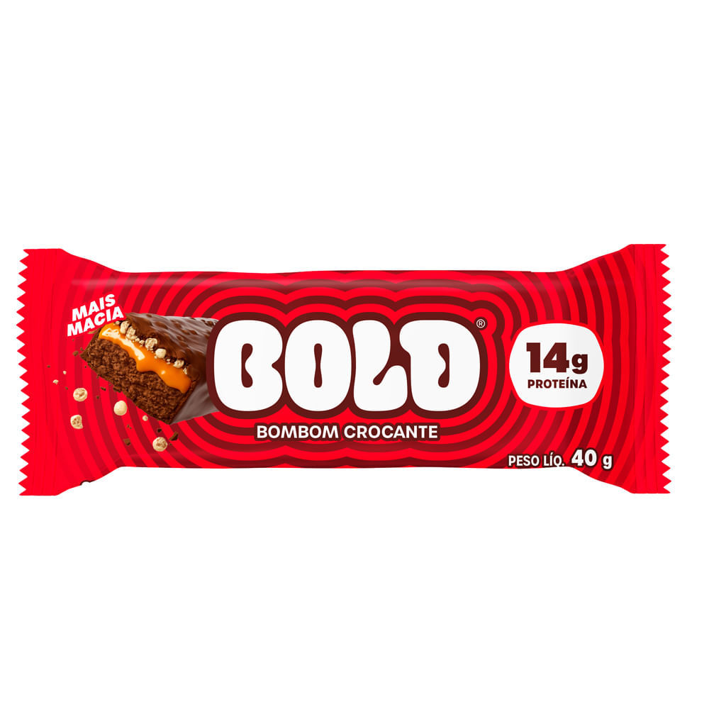 Barra Bold Sabor Bombom Crocante 14g Proteína 40g em Oferta na Shopee