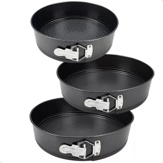 Jogo 3 Peças Forma de Bolo Torta com Fundo Removivel Redonda em Oferta na Shopee