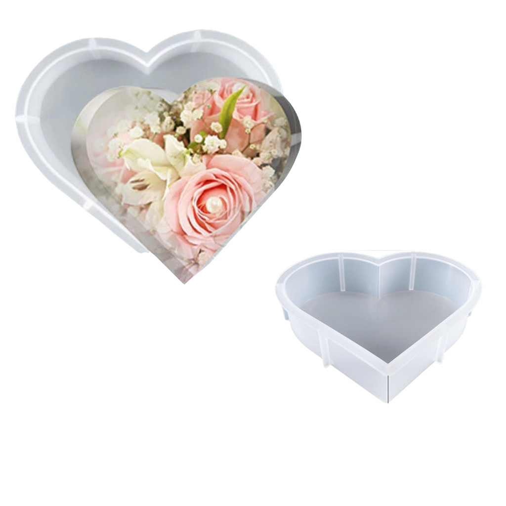 Molde de Silicone Eternização Coração Grande (60) em Oferta na Shopee