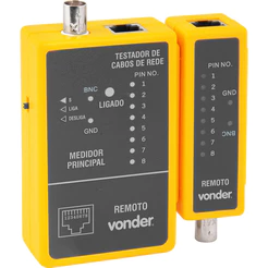 Testador Cabo de Rede Rj45 e Cabo Coaxial Vonder