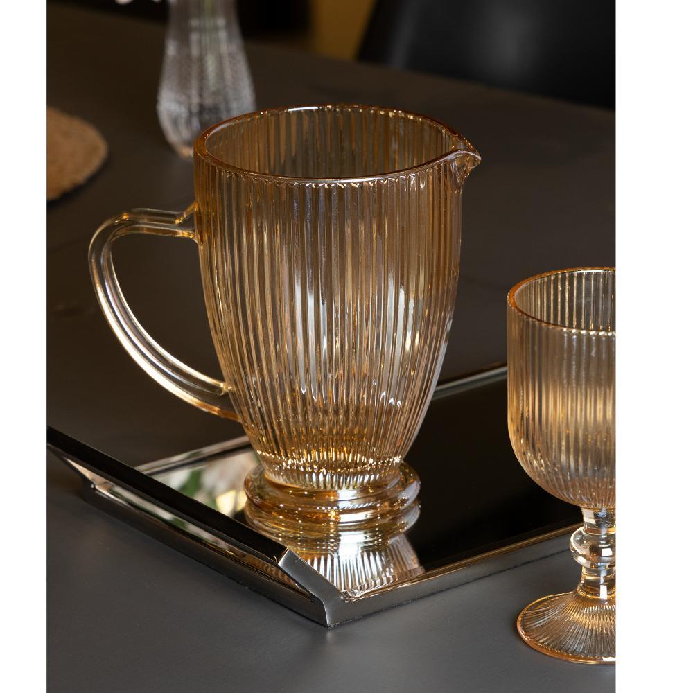 2 Taças Wolff Lines de Vidro Âmbar 380ml em Oferta na Shopee