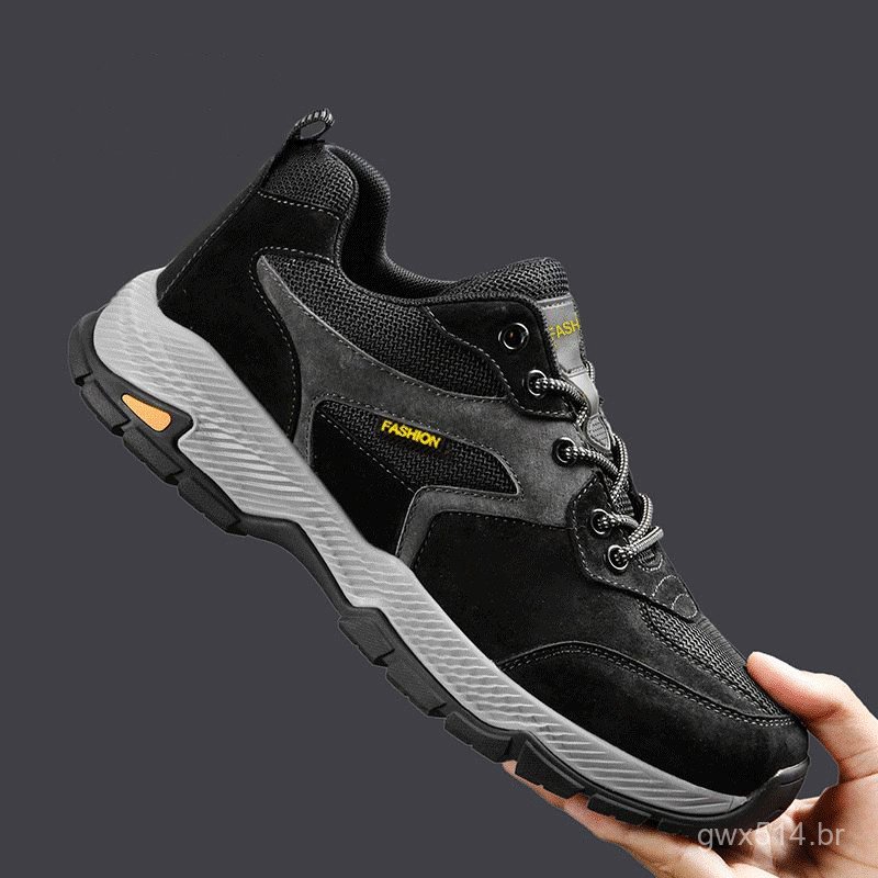 Tênis masculinos para esportes ao ar livre, tênis casuais para caminhada, tênis esportivos casuais antiderrapantes, resp