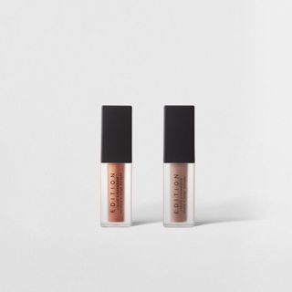 Kit Sombra Líquida Marrom Claro + Sombra Líquida Coral Metalizada Océane Edition (2 Produtos) em Oferta na Shopee