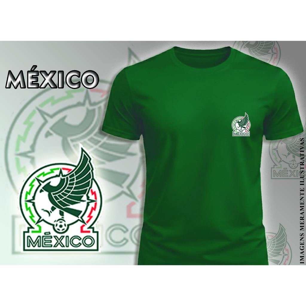 Camiseta Unissex Mexico Copa do Mundo Lançamento Camiseta 100% Algodão Camisetão Solta Plus Size Camiseta - Spyke Shop