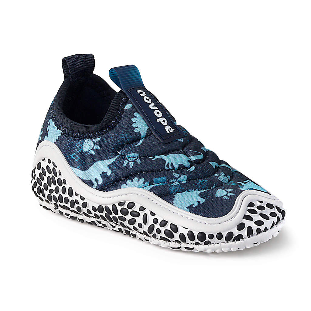 Tênis Baby Novopé Antiderrapante Dino Azul Marinho em Oferta na Shopee