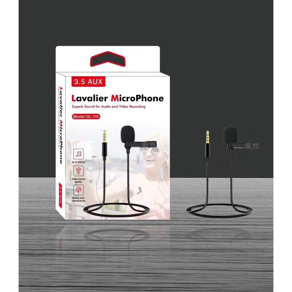 Microfone De Lapela Profissional Computador Youtuber Câmera