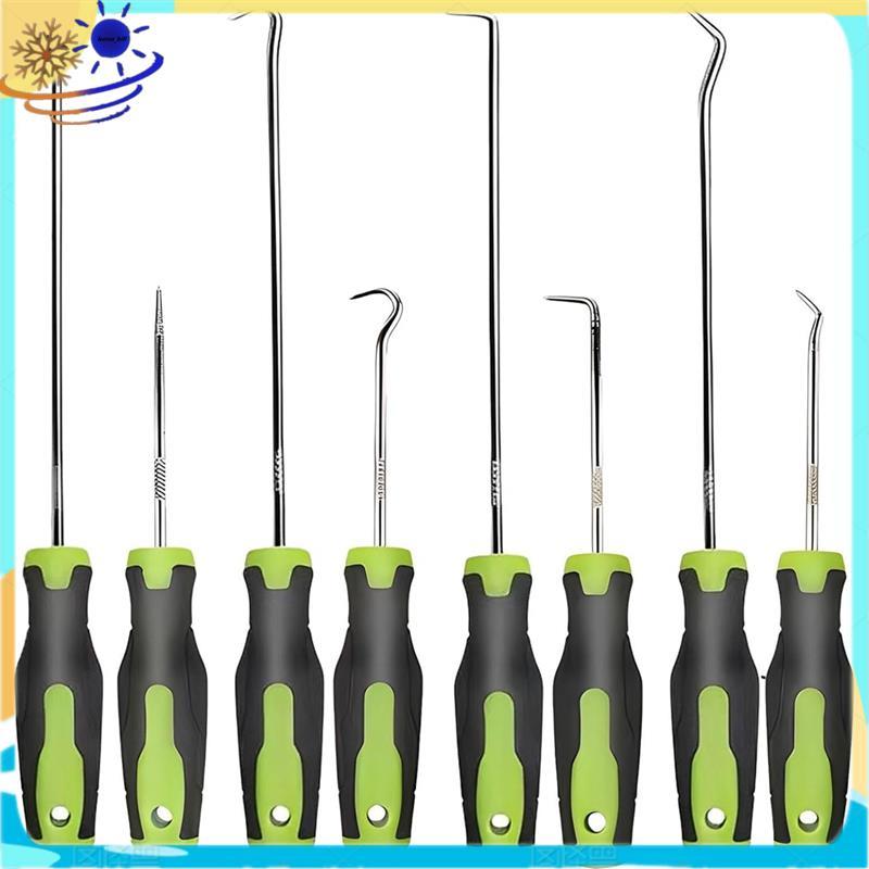 8 Pçs Conjunto De Gancho E Picareta , Ferramentas De Picaretas Automotivas Para Vedação De Óleo Do Carro Kit De Seleção 