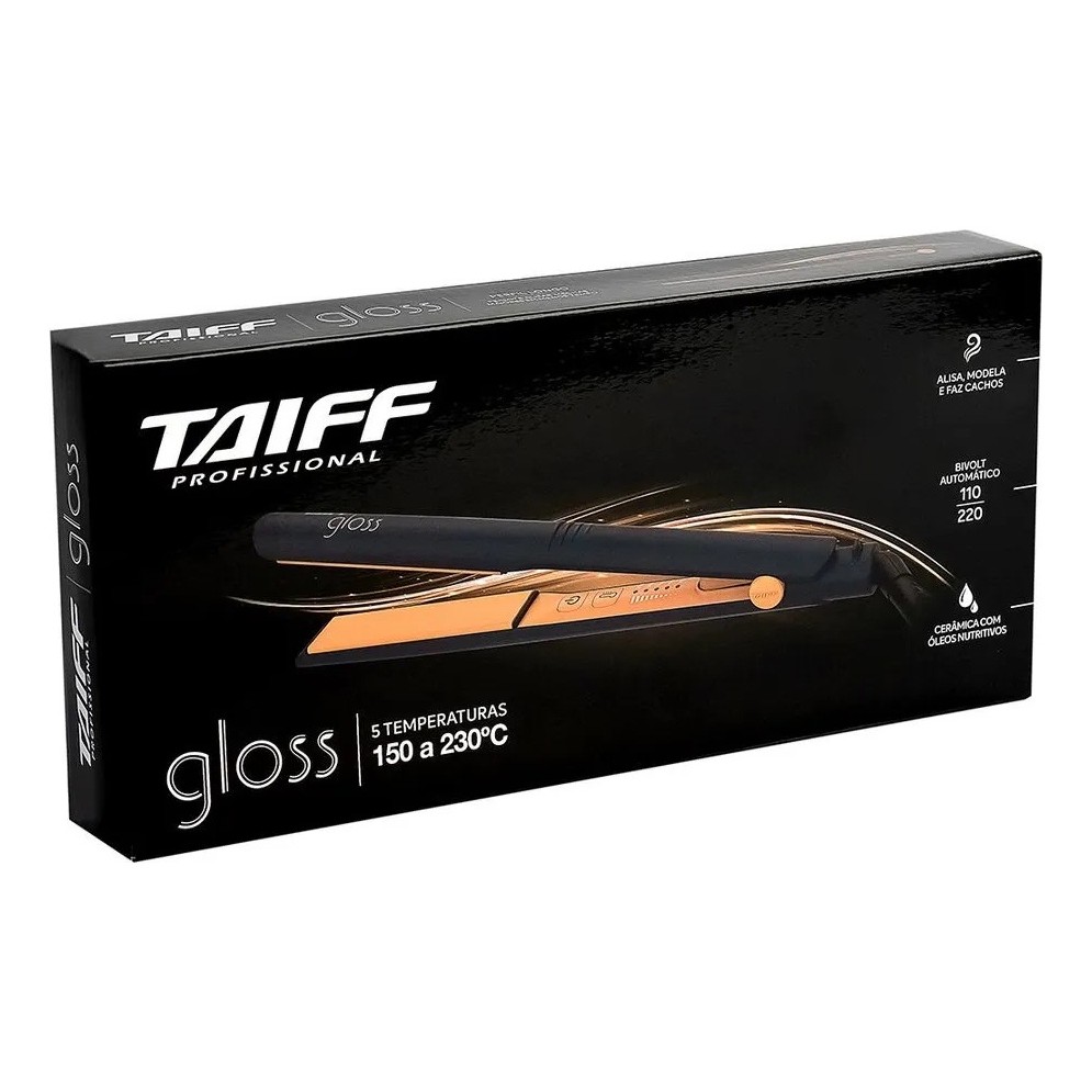 Prancha Taiff Gloss Blue — R$ 289,90 em Shopee