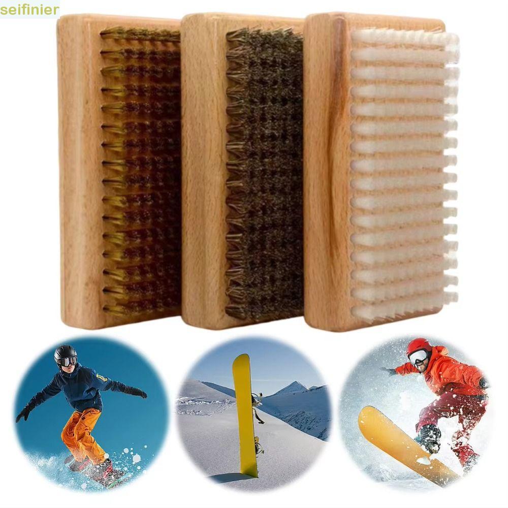 Escova De Depilação De Esqui SEIFINIER , Snowboard De Latão/Náilon Para Remoção De Cera , Ferramenta