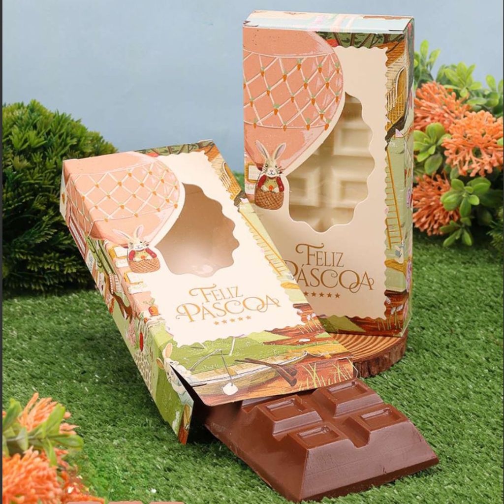 20 CAIXAS PARA BARRA PÁSCOA 300G C/ VISOR VILA ENCANTADA 5550 ( PASCOA JANGO 2026 ) em Oferta na Shopee