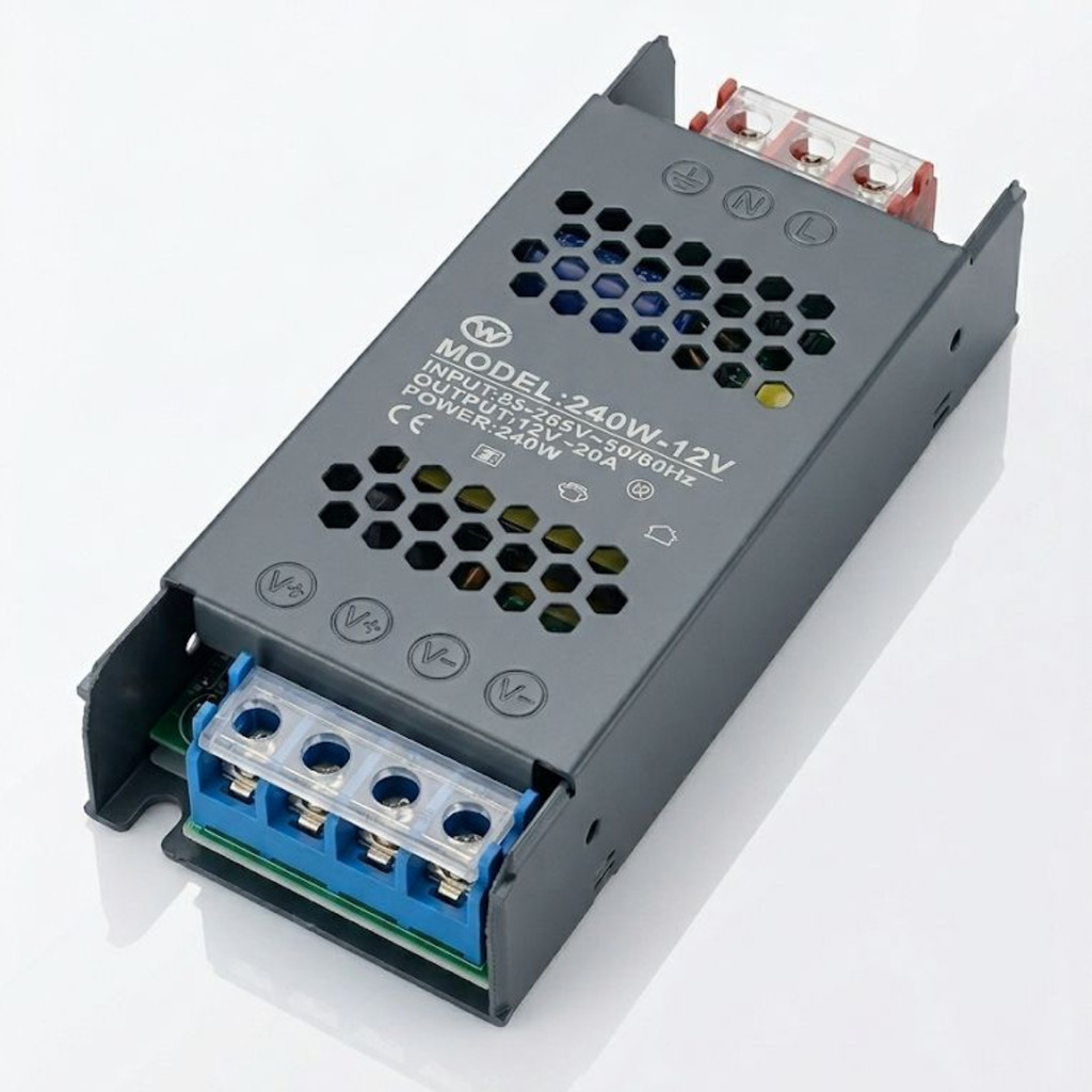 Fonte Chaveada Slim 12V 20A | 240W | Bivolt Automático