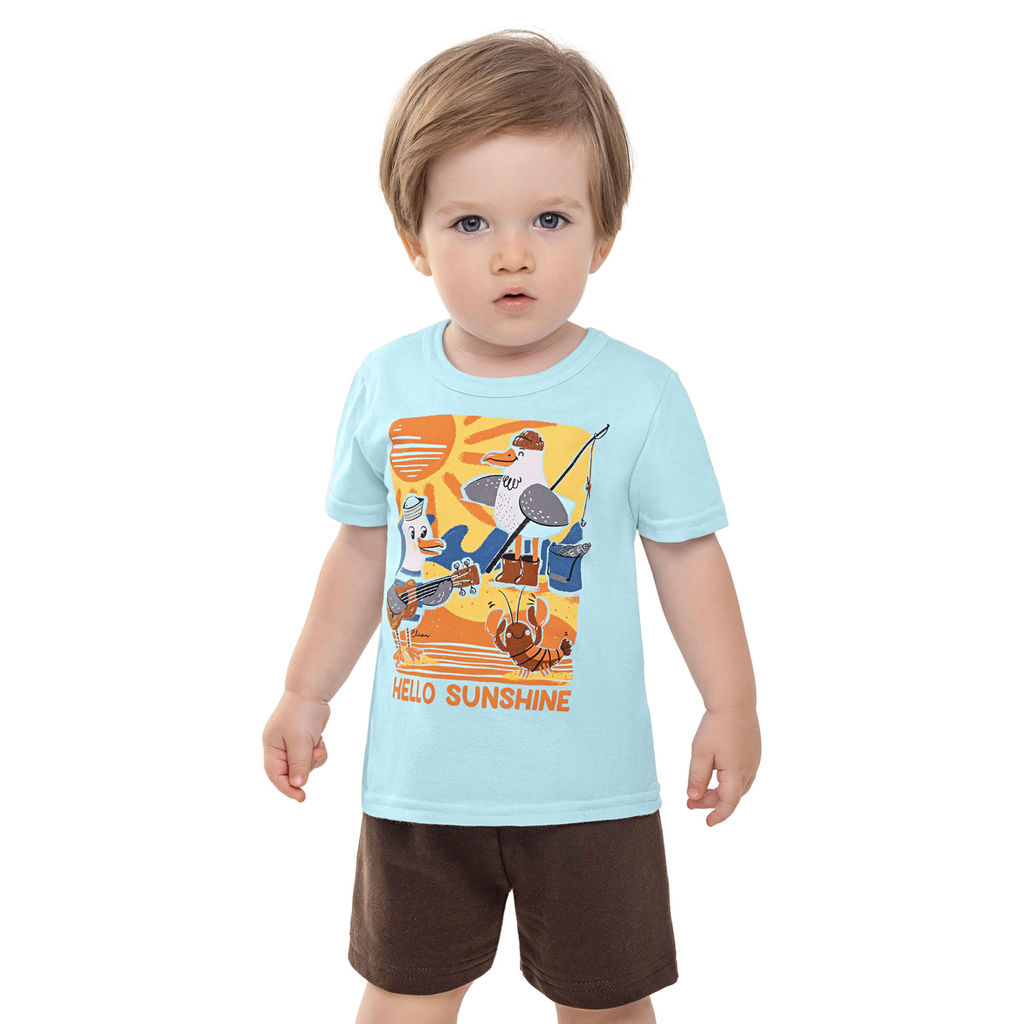 Conjunto Bebê Menino Estampa Bichinhos Elian Azul em Oferta na Shopee