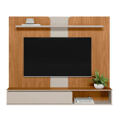 Painel Home Friburgo para Tv até 65 com Prateleira Linea Brasil