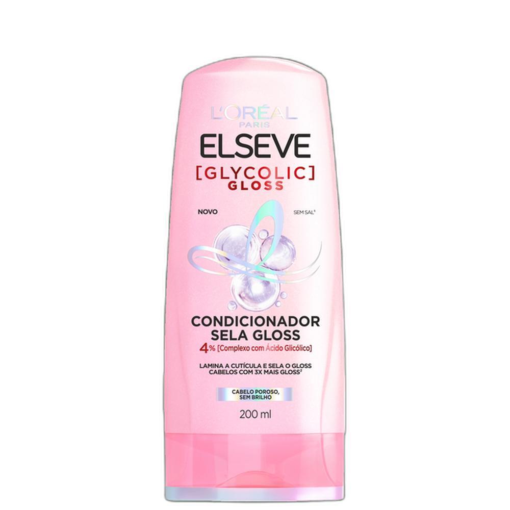Elseve L’Oréal Paris Glycolic Gloss - Condicionador 200ml em Oferta na Shopee