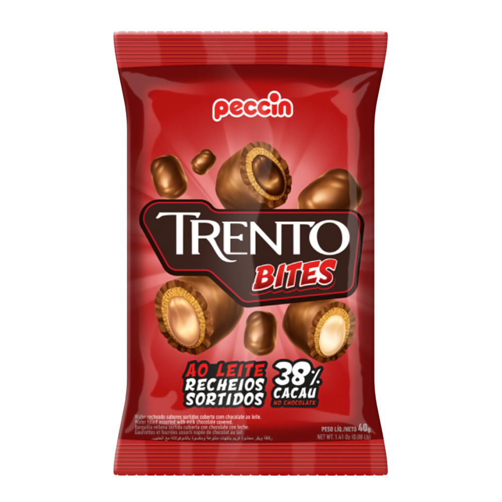 Chocolate Trento Bites Ao Leite 40g em Oferta na Shopee