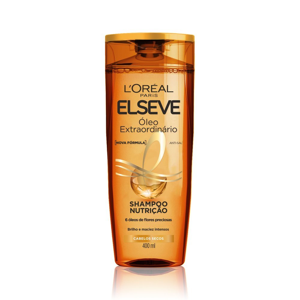 Shampoo Elseve Óleo Extraordinário Nutrição com 400ml em Oferta na Shopee