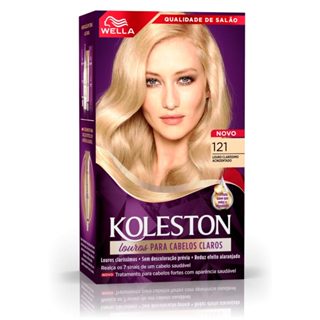 Tinta de Cabelo Koleston Louro Claro Acinzentado 121 em Oferta na Shopee