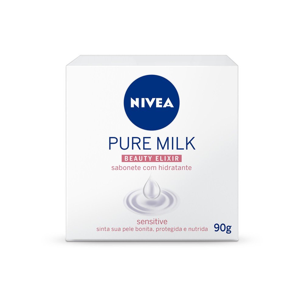 Sabonete em Barra Hidratante Nivea Pure Milk Sensitive 90g em Oferta na Shopee