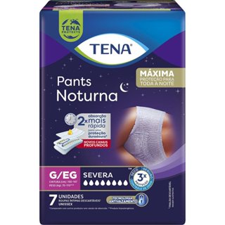 Roupa Íntima Descartável Tena Pants Noturna Tamanho G/EG com 7 Unidades em Oferta na Shopee