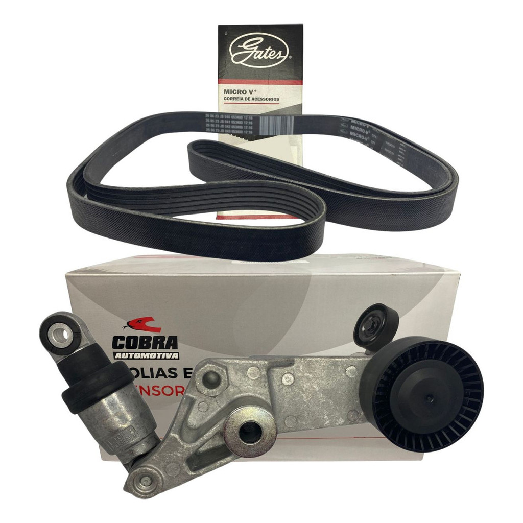 Kit Tensor E Correia Poly V Alternador Corolla 2009 A 2011