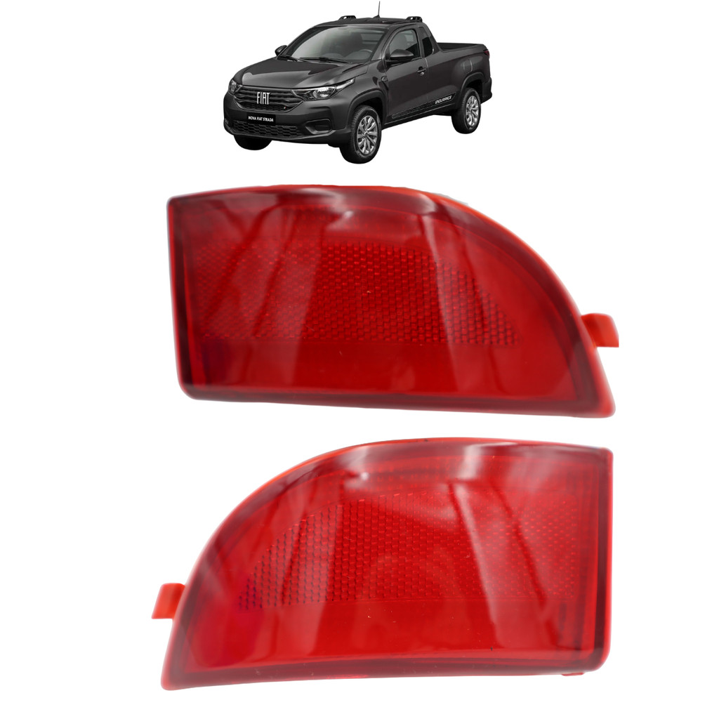 Par Refletor Do Parachoque Traseiro Strada 2014 2015 2016 2017 2018 2019 2020