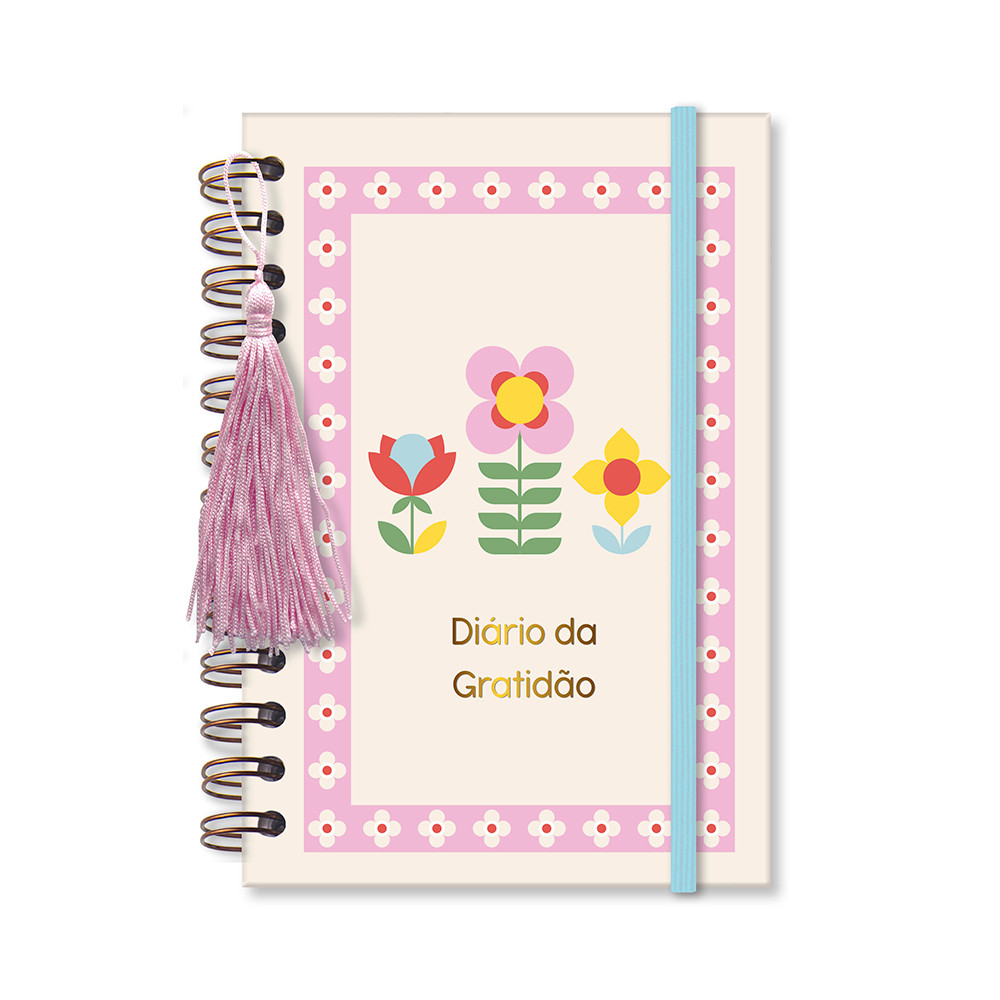 Imagem Diário da Gratidão Floral Gráfico - Fina Ideia