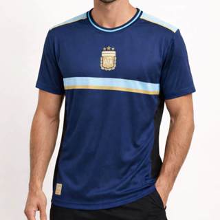 Camiseta Argentina Balboa AFA Linha Azul/Dourado Oficial + NF em Oferta na Shopee