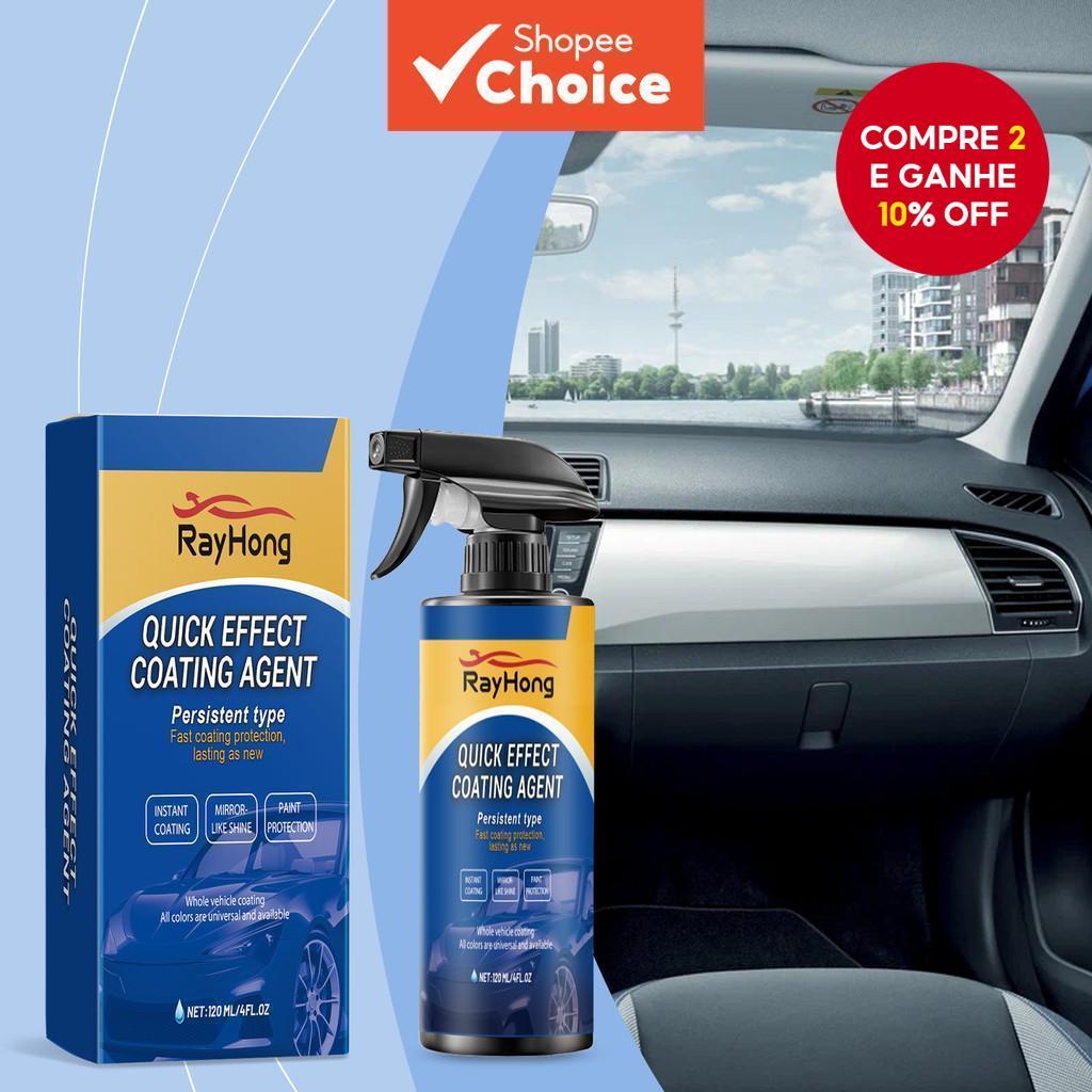Spray de Revestimento para Carros à Base de Sílica 120ml - Brilho Hidrofóbico e Proteção Duradoura em Oferta na Shopee