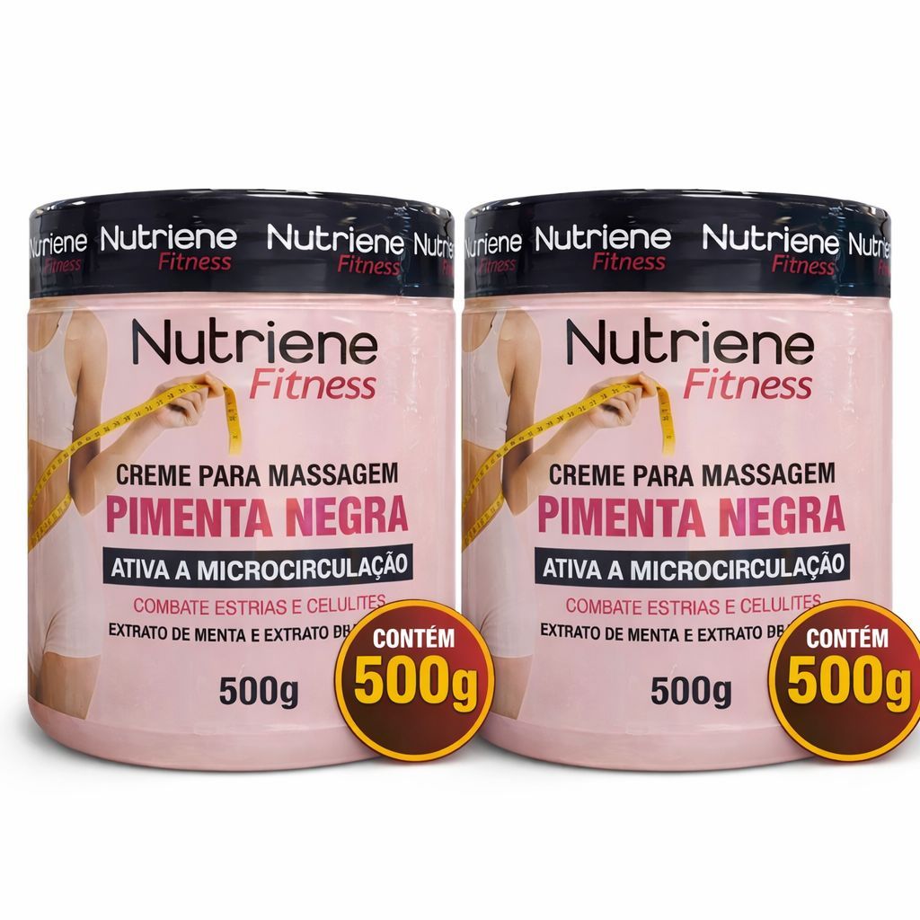 Gel Redutor de Medidas com Pimenta Negra 500g - Hidratação Intensa e Sensação Refrescante